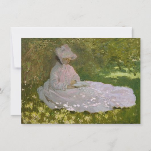 Springtime Monet voor dames lezen Kaart (Voorkant)