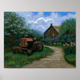 Springtime op het Boerderij Poster