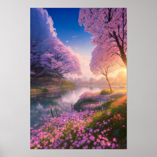 Springtime op het platteland poster (Voorkant)