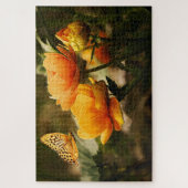 Springtime Orange Floral Garden 1014 Piece Puzzle (Vertical)