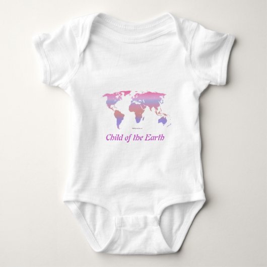 Springtime Pastel WERELDKAART Romper (Voorkant)