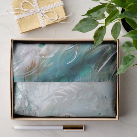 Springtime Peacock Tissuepapier (Geschenk)