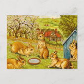 Springtime Rabbit by Louis Wain Briefkaart (Voorkant)