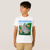 Springtime Rabbit Painting T-shirt (Voorkant volledig)