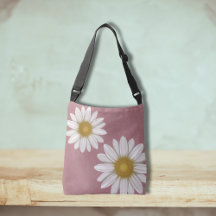 Springtime Rosy Pink Daisy met de hand getekend
