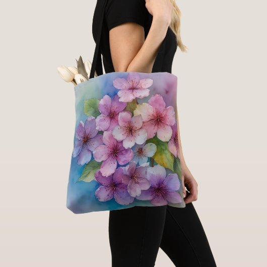 Springtime Sakura Bloom Canvas tas (Dichtbij)