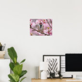 Springtime Serenity: Schattigee mus Poster (Thuiskantoor)