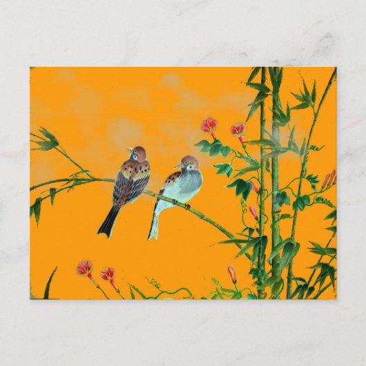 Springtime-Sparrows Briefkaart (Voorkant)
