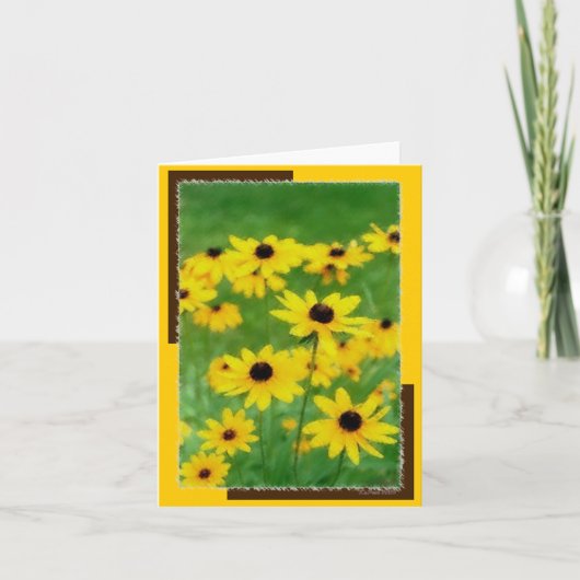 Springtime Susies Notecard Kaart (Voorkant)