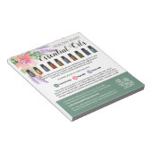 Springtime Watercolor Floral Essential Oils Notitieblok (Schuin)