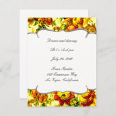 Springtime Wedding Reception Kaart (Voorkant / Achterkant)