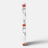 Springtime Wildflowers Patroon, Rust, Tan, Blauw Case-Mate iPhone Case (Achterkant / Links)