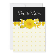 Springtime Yellow Dandelion Wedding