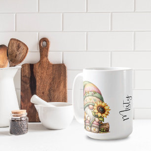 Springtime Zonnebloem Gnome Keramische Mok