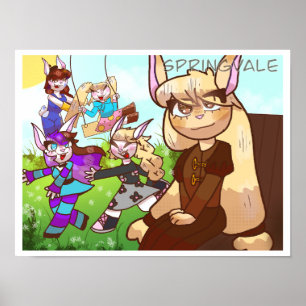Springvale Konijnen Poster