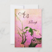 SPRINGVOEDING OP DE STROOMBOOM MONOGRAM PINK RSVP KAARTJE (Achterkant)