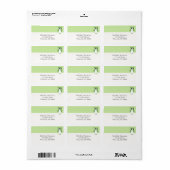 Springy Green Owl Etiket (Full Sheet)