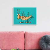 Sprinkhaan Canvas Afdruk (Insitu (Woonkamer))