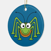 sprinkhaan-cartoon-ornament keramisch ornament (Links)