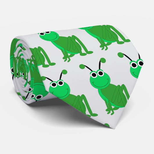 Sprinkhaan ontwerp stropdas (Opgerold)