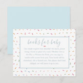 Sprinkings Baby shower Book Insérer une carte de d (Devant / Derrière)