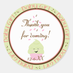 Sprinkings Cupcake Sprinkers Baby Girl Sticker