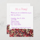 Sprinkings party invitation (Devant / Derrière)