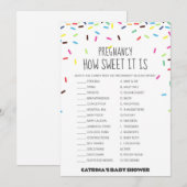 Sprinkle Baby shower - bewerkbare naam, 5x7 Kaart (Voorkant / Achterkant)