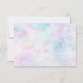 Sprinkle Butterfly Baby shower Book Request Card Kaart (Achterkant)