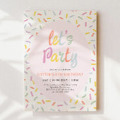 Sprinkle Confetti Birthday Invitation