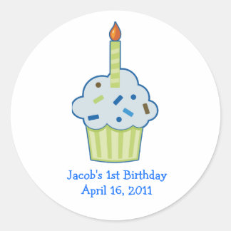 Sprinkle Cupcake 1er Anniversaire Stickers Favoris