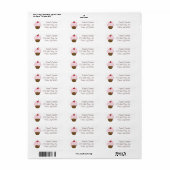 Sprinkle Cupcake Etiket (Full Sheet)