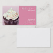 Sprinkle Cupcake Roze Visitekaartje (Voorkant / Achterkant)