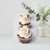 Sprinkle Cupcakes Briefkaart (Staand voorkant)