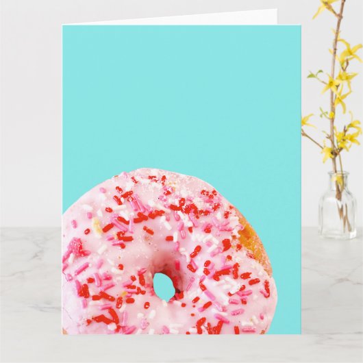 Sprinkle Donut Kaart (Gele Bloem)