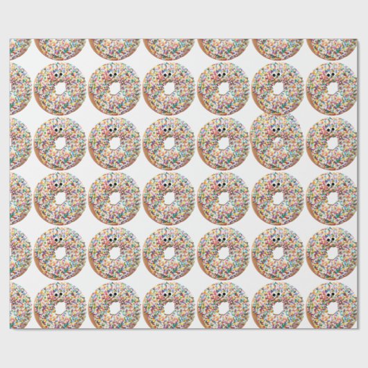 Sprinkle Donut Wrapping Paper Cadeaupapier (Vlak)