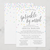 Sprinkle door Mail Baby shower Invitation Kaart (Voorkant / Achterkant)