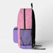 Sprinkle Doughnut Custom Monogram Bedrukte Rugzak (Rechts)