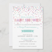 Sprinkle Ice Cream Baby shower Invitation - Boy Kaart (Voorkant)