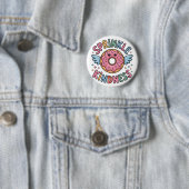 Sprinkle Kindness | Donut Ronde Button 5,7 Cm (In situ)