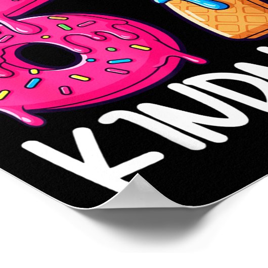Sprinkle Kindness Family Matching Doughnut Ice-cre Poster (Hoek)