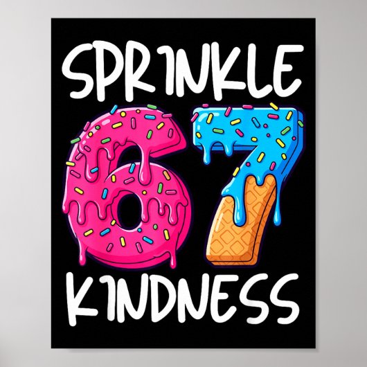 Sprinkle Kindness Family Matching Doughnut Ice-cre Poster (Voorkant)