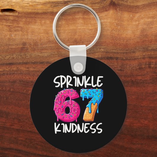 Sprinkle Kindness Family Matching Doughnut Ice-cre Sleutelhanger (Voorkant)