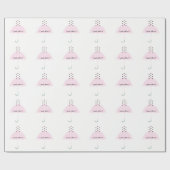 Sprinkle Love Baby Girl Shower Party Pink Cadeaupapier (Vlak)