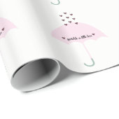 Sprinkle Love Baby Girl Shower Party Pink Cadeaupapier (Rol Hoek)