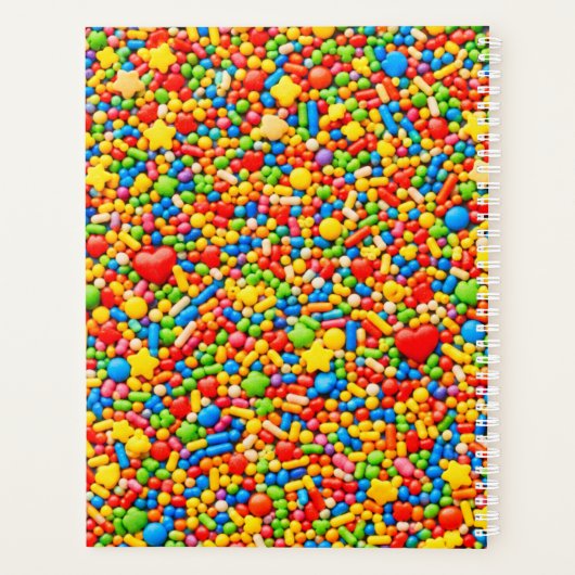 Sprinkle Planner Cover | Bright Rainbow Candy (Dos)