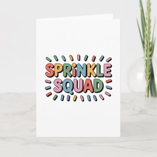 Sprinkle Squad | Baby-strooi Kaart (Voorkant)