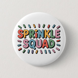 Sprinkle Squad   Baby-strooi Ronde Button 5,7 Cm
