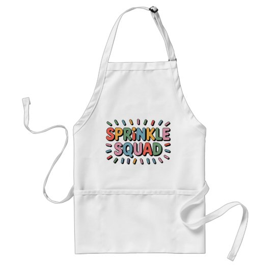 Sprinkle Squad | Baby-strooi Standaard Schort (Voorkant)