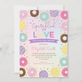 Sprinkle, zoete kleurrijke Doughnuts Girl Baby Spr Kaart (Voorkant)